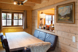 Esszimmer Blockhaus am Brückelsee