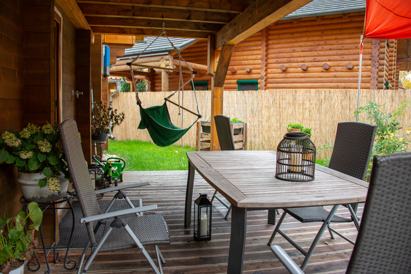 Ferienhaus Murner See Terrasse